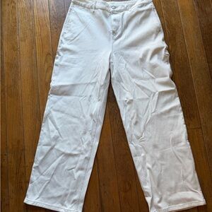 HALARA Cream Flex Denim Pants